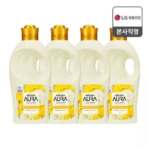 [엘지생활건강]샤프란 아우라 용기 1L_미드나잇골드 x4개_섬유유연제
