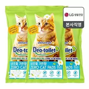 [LG생활건강]LG유니참 감자,사막화 Zero 고양이패드 10매(향) x 3팩