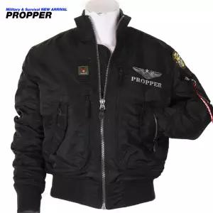 프로퍼 PROPPER 에어포스B 블랙 항공점퍼 블루종 항공 잠바 자켓
