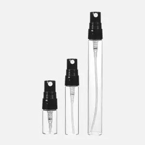 강군샵 향수공병 스프레이 플라스틱캡 블랙 투명 2ml / 10ml 휴대용 유리 용기