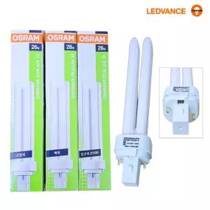 오스람 콤팩트 형광램프 FDX26EX-D,W,L 주광색, 백색, 전구색 26W 2핀 삼파장전구