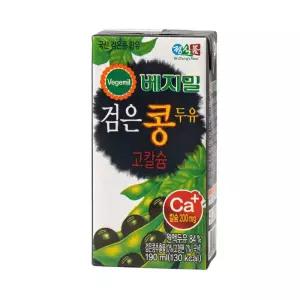 정식품 베지밀 검은콩 고칼슘 두유 190ml 48팩
