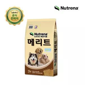 뉴트리나 대용량 강아지사료 메리트 15kg