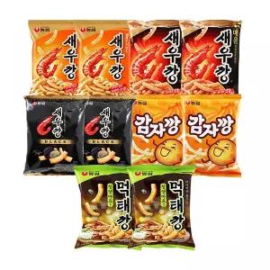 새우깡세트4(먹태깡2,새우깡2,매운새우깡2,새우깡블랙2,감자깡2)