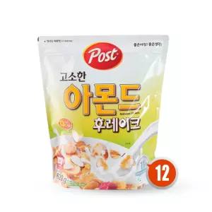 포스트 고소한 아몬드 후레이크 620g x12개 / 시리얼