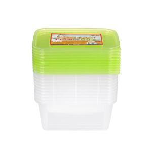 사각밀폐용기 1.5L(10P) 연그린소포장
