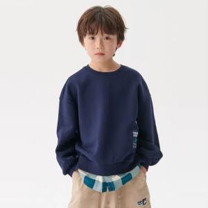 [KIDS] 어반 체크 레이어드 기모 맨투맨 (FK2POF4503X_DID)