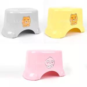 카카오프렌즈 욕실의자 라이언 어피치 목욕의자 논슬립패드 유아 아기 발 받침대 디딤대 다용도 간이