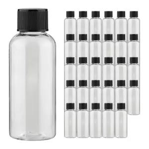 블랙캡 단마개 투명 50ml 30개 플라스틱 공병 소분병 여행 화장품용기