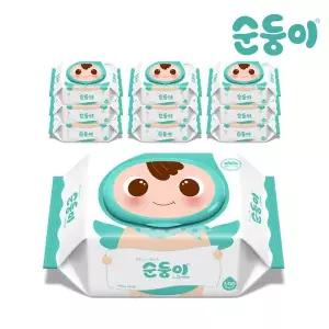 [순둥이]엘그린 물티슈 캡형 100매 10팩/LG-01
