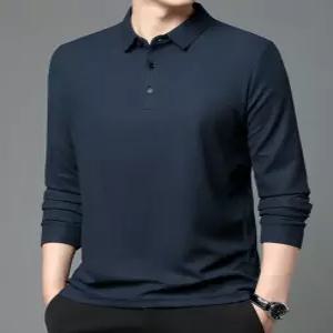 남자 골프티 긴팔 베이직 칼라 티셔츠 와플 PK  원단 GOLCC 751