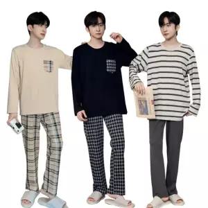 상하의 긴팔 남성 잠옷 상하세트 가을 겨울 수면잠옷 홈웨어 남자 파자마 ODM-MANPJM01