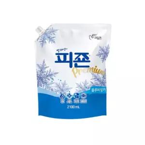 피죤 섬유유연제 리필 블루비앙카 2.1Lx 8개
