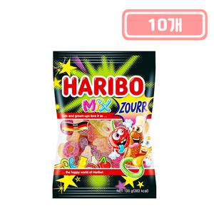 하리보 믹스 사우어 젤리 80g x 10개