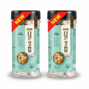 다담은 육수한알 코인육수 120정 (멸치육수 4g x 60정 x 2병) 20가지 자연재료 천연조미료