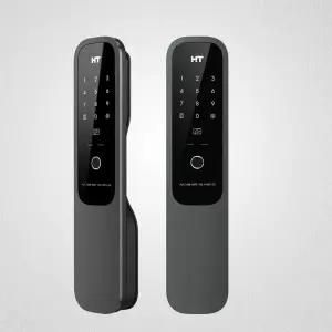 현대에이치티 지문인식도어락 즉시잠김 현관문도어락 푸시풀 HDL-A1001F DS