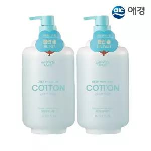 샤워메이트 딥모이스처 클린 솝 바디워시 1L X 2개 (코튼/베이비파우더/피오니머스크 택1)