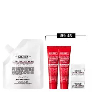 [키엘](강남점)[10P] 울트라 훼이셜 크림 리필파우치 150ml 세트 (+크림 4종)