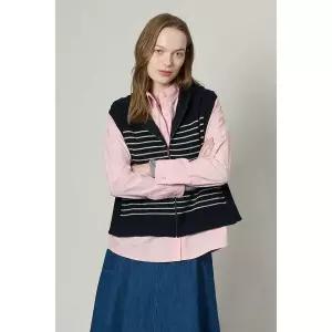 [BCBG](대구신세계)올앤선드리ZIP UP 후드 VEST(A5S1K501)