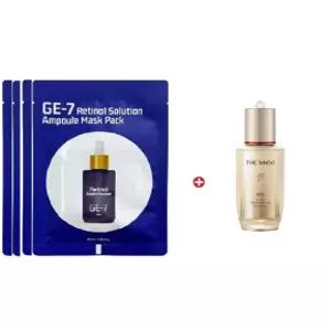 레티놀 마스크4매/더후 비첩 자생 에센스50ml/단상자 없습니다