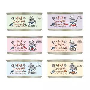 냥냥식당 냠냠 그레이비캔 85g 고양이간식