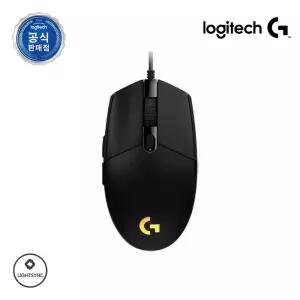 로지텍코리아 공식 G102 2세대 LIGHTSYNC 유선 게이밍 마우스 정품 블랙