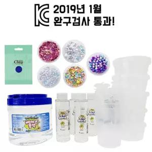 아동 슬라임 촉감놀이 바다 오감놀이 슬라임 만들기 세트 베이킹 베이스 재료 소다 키트
