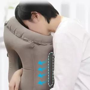 안면보호 에어쿠션 장거리 여행용 비행기 암홀 앞취침 쿠션 파우치 튜브 에어밸브
