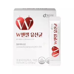 월간건강 W엔젤 여성유산균 프로바이오틱스 아연 30포 1개월분