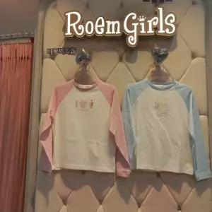 로엠걸즈 DP01 도트 라글란  배색  티셔츠 도트 라글란  배색  티셔츠  RGLA2614C