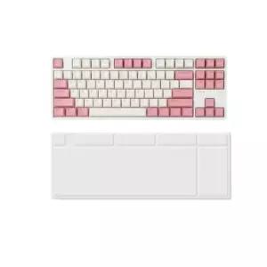앱코 텐키리스 PBT 무접점 키보드 핑크 45g 87키 RGB