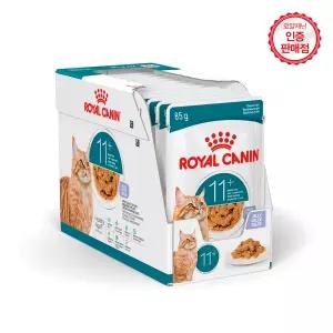 로얄캐닌 고양이사료 캣 에이징 11+ [젤리] 파우치 85g 12개 (1BOX)