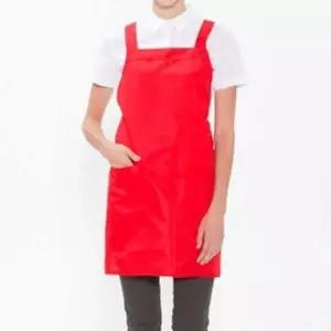 [골드스마일]앞치마 미술 카페 주방 단색 H형 요리 공방 레드 화방