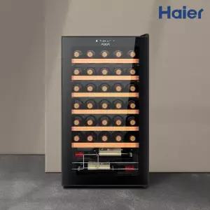하이얼 아쿠아 와인셀러  34병 제트 블랙 HWC85MDB