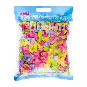 무설탕 비타민 캔디 대(800g) 과일맛/박하사탕/대용량사탕