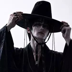 저승사자 갓 모자 무대 공연 분장 공포 의상 소품