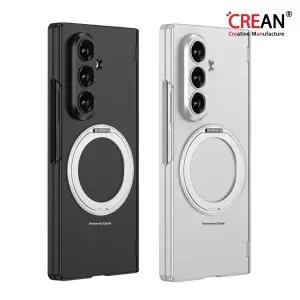 [크레앙] 마그네틱힌지 맥세이프 로테이팅링 글라스 케이스 Galaxy Z Fold5