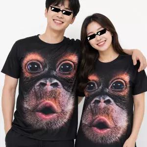 킹받는 고릴라 티셔츠 파티룩 반티 단체복 쓸데없는 웃긴 선물 3type