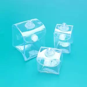 PVC 투명 사각 미니 가방 인형 파우치 키링 부자재(size3)