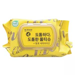 이마트 노브랜드 도톰한 물티슈 캡형 10매 10팩