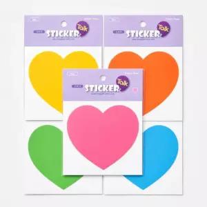 하트모양 시트지 이름표 명찰 모양 이름스티커 (5칼라 6장씩 총30장)