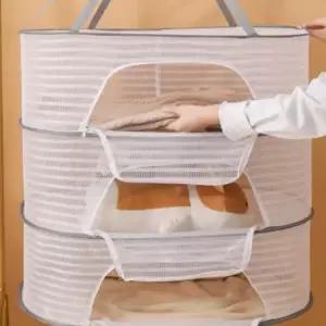 3단 SHS337O3 대형 건조망 50x70cm 생선말리는망 나물건조망 보관