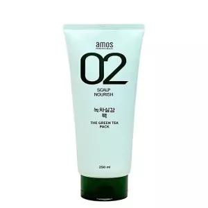 아모스 녹차실감 팩 250ml 두피 모발 케어 팩 x2SET(LC)