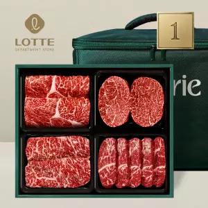 [롯데백화점]대한사람대한으로 1등급 한우세트 명가1호 (1.6kg, 각400g 등심+안심+채끝+특수부위)