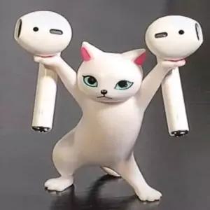 고양이 에어팟 홀더 5종 세트 이어폰홀더 소품받침대 소품거치대 고양이피규어