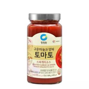 청정원 구운마늘과 양파 토마토 스파게티소스 600g