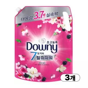 다우니 초고농축 탈취파워 섬유유연제 목련과 베리 리필 2.6L 3개
