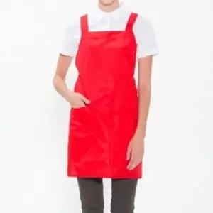 ( )앞치마 미술 카페 주방 단색 H형 요리 공방 레드 화방
