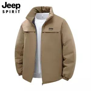 JEEP SPIRIT 남성 가을 겨울 경량 누빔 점퍼 스탠드카라 캐주얼 자켓