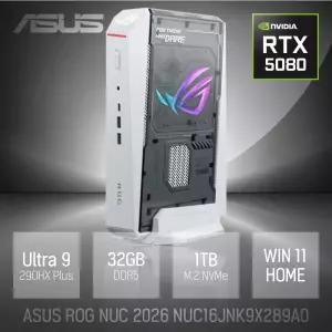 ⓒ  ASUS ROG NUC 16 NUC16JNK9X289A0 White 울트라9 290HX 32GB 1TB WIN11 / 고성능 게이밍 작업용 미니PC